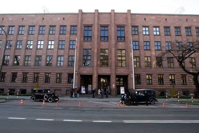 Ministry of Foreign Affairs building in Warsaw