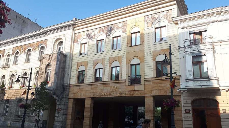 Administrative court building in Łódź