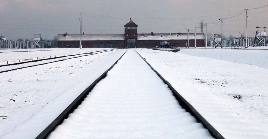 Gate of Auschwitz II-Birkenau, Poland