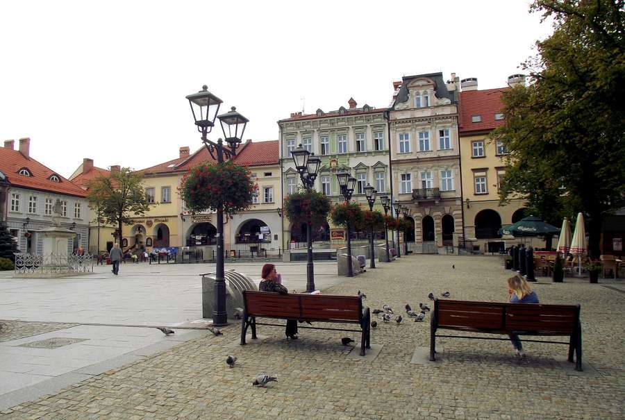 Bielsko-Biała's market square with its Habsburg-era tenements