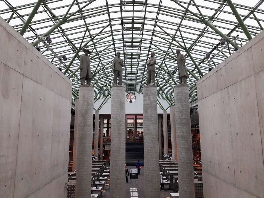 The Warsaw University Library atrium - one of the city's best free workspaces