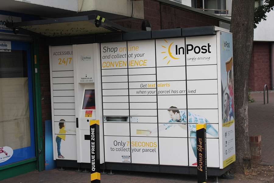An InPost parcel locker on a London street - Allegro orders reach buyers outside the EU only indirectly