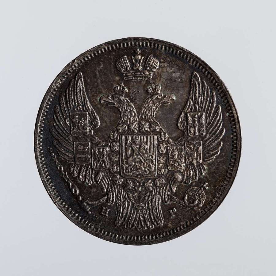 Old Polish coin, illustrative