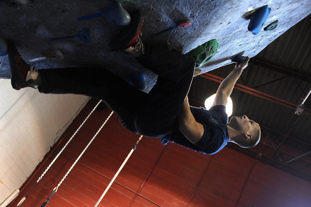 Historical indoor climbing competition at Sportrock in Alexandria, Virginia, January 2012