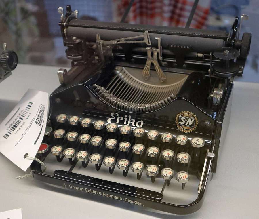 An Erika typewriter