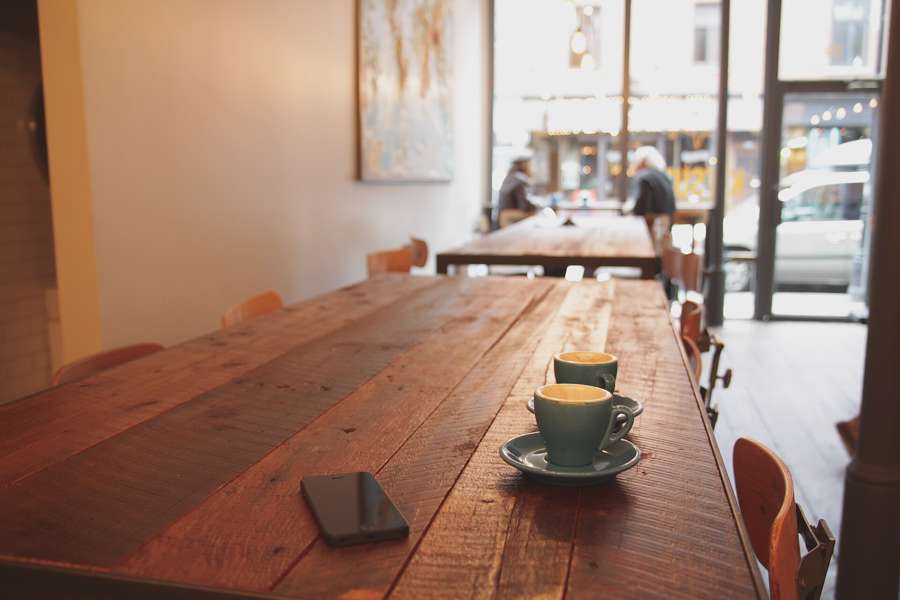 The conversation is easier over coffee than at the moment of decision
