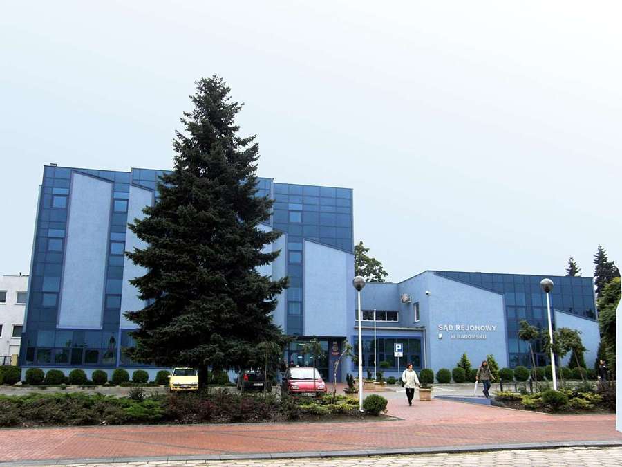 District court building in Radomsko, Poland
