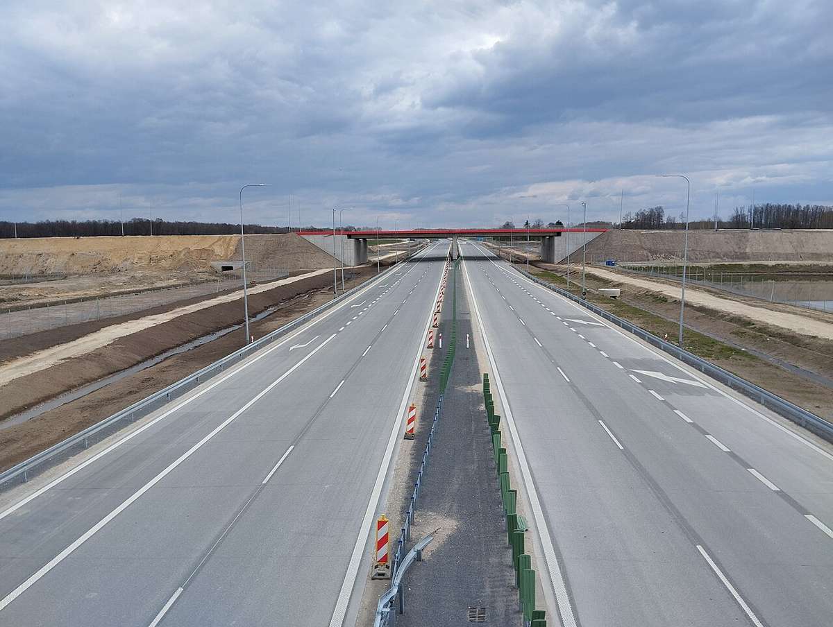A2 motorway near Łukowisko