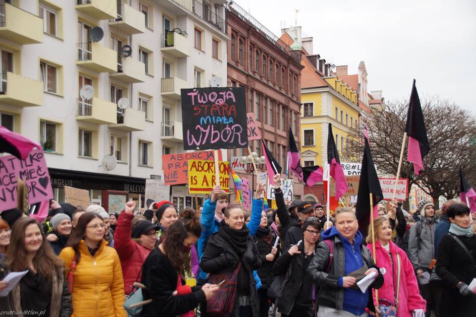 The 2018 Manifa feminist march in Wrocław, held annually around 8 March