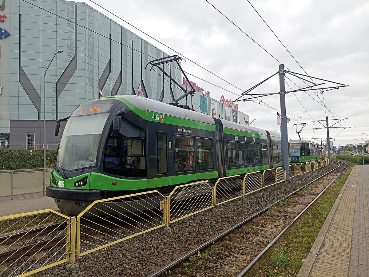 Tram line 3 in Elbląg