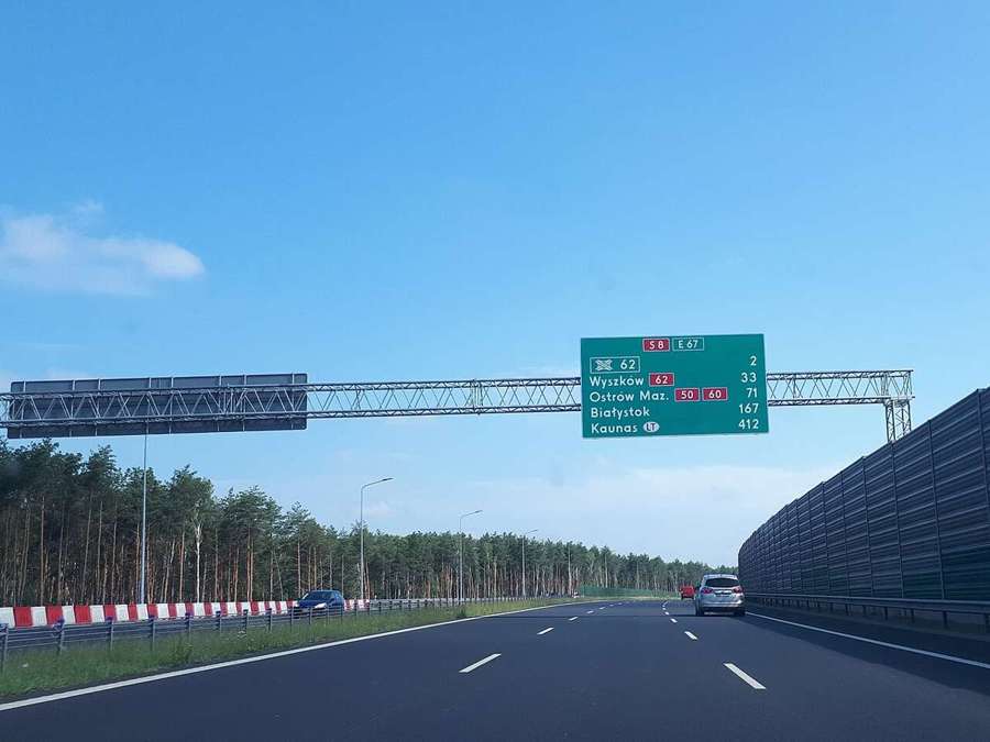 Expressway S8 in Poland