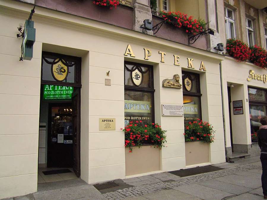 A Polish pharmacy - many now offer flu vaccination on the spot