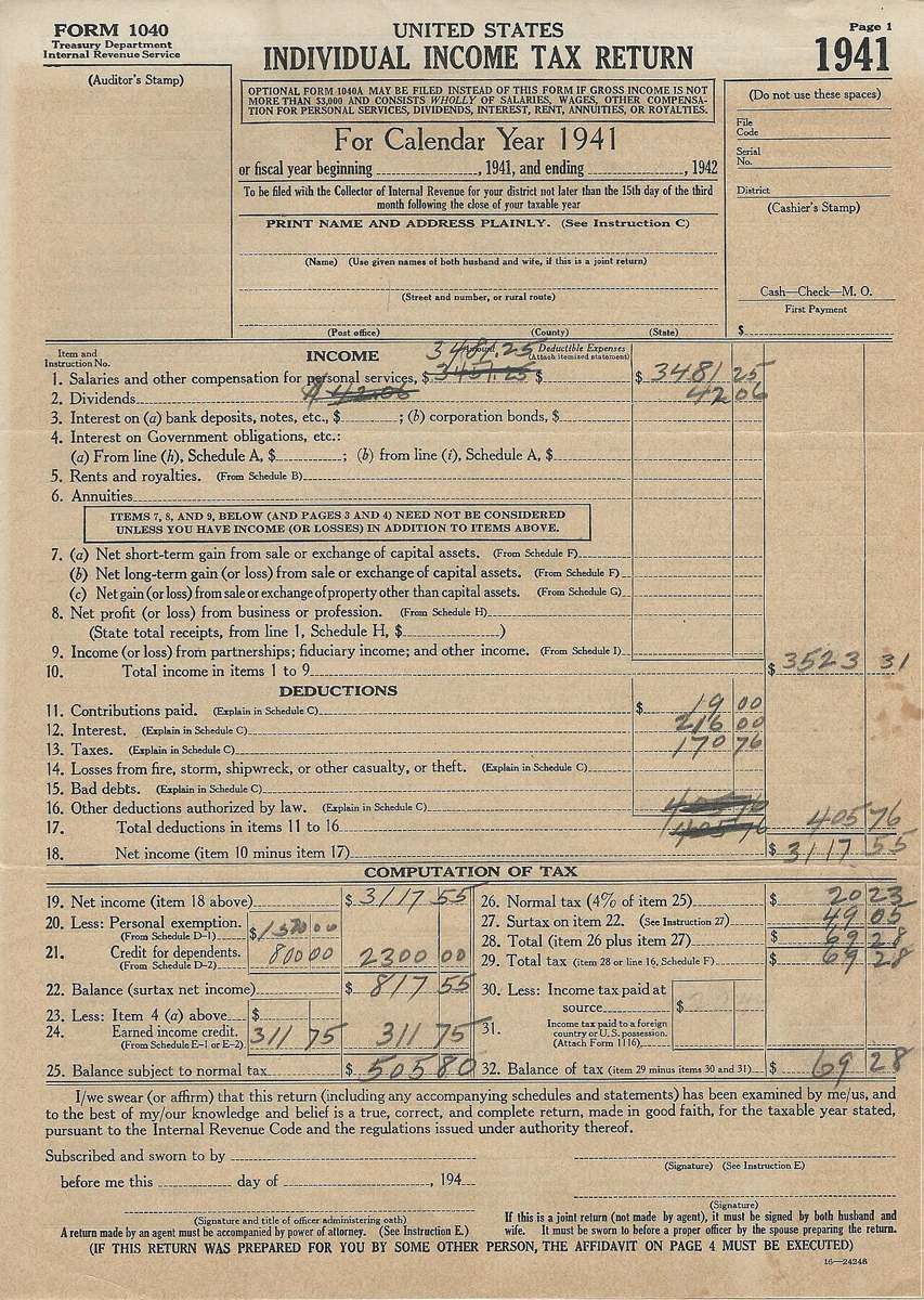 Tax forms