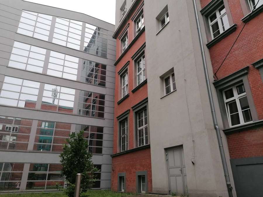 A hospital building in Bytom, Poland