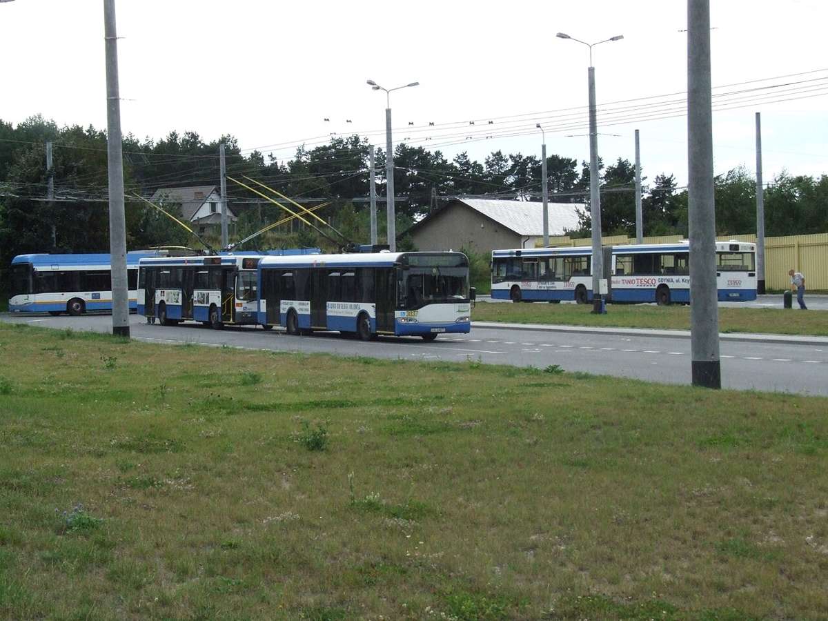 Trolleybuses at the Gdynia depot