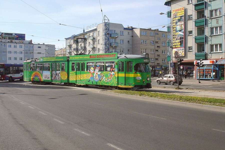 Düwag tram in Gorzów Wielkopolski, Poland