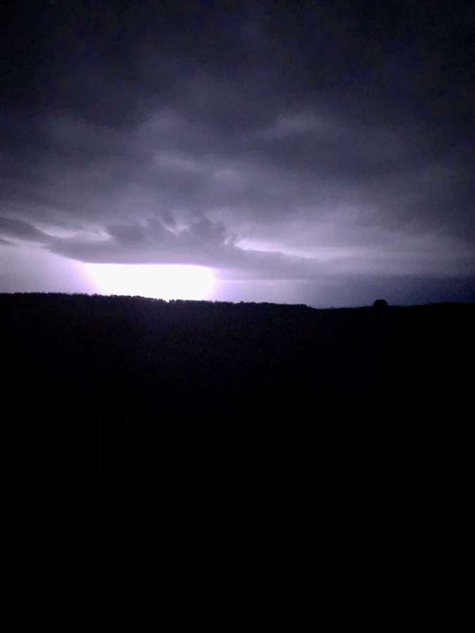 Thunderstorm with lightning
