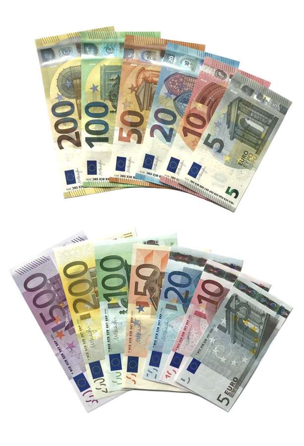 Euro banknotes