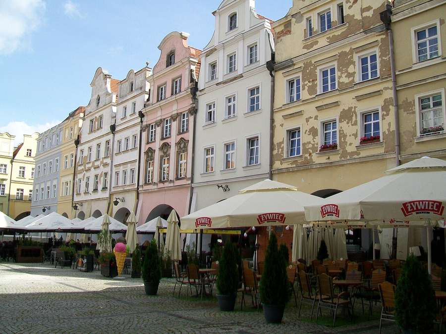Market square arcades in Jelenia Góra