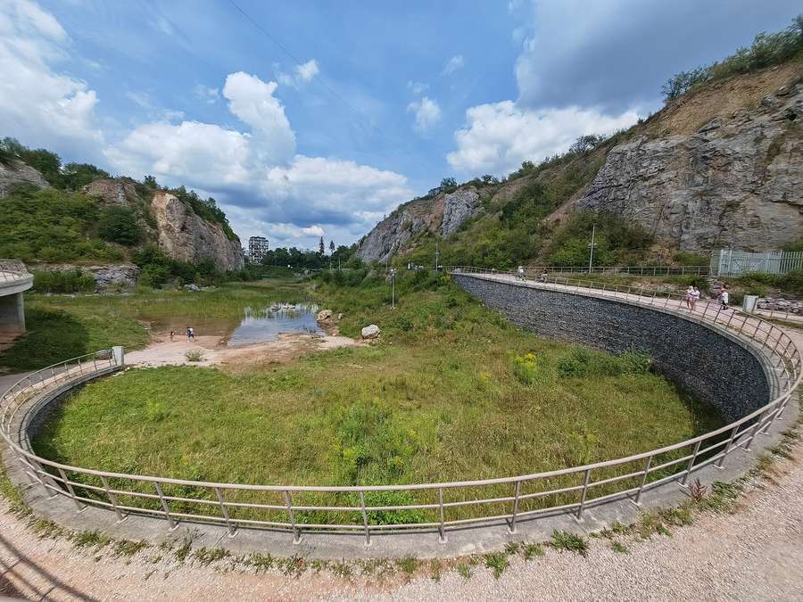 The Kadzielnia reserve gorge inside Kielce