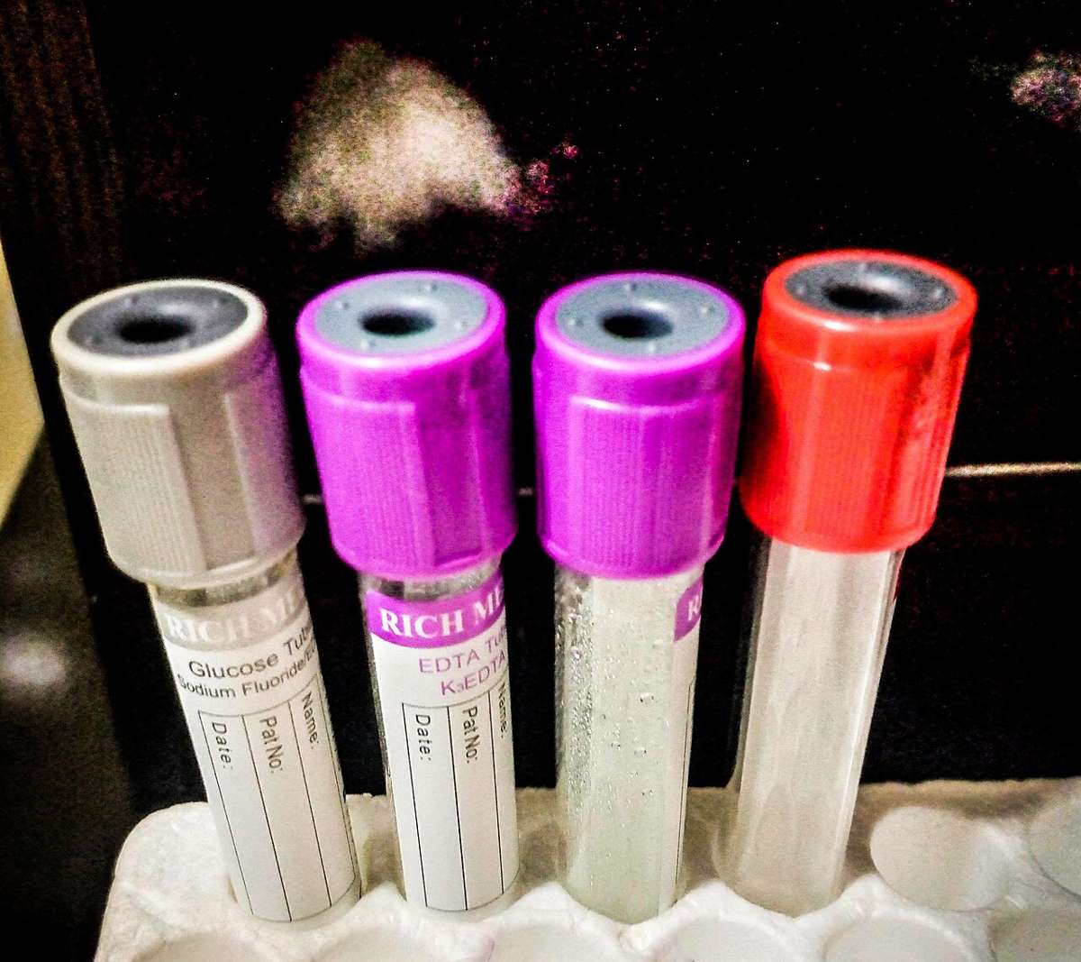 Laboratory test tubes