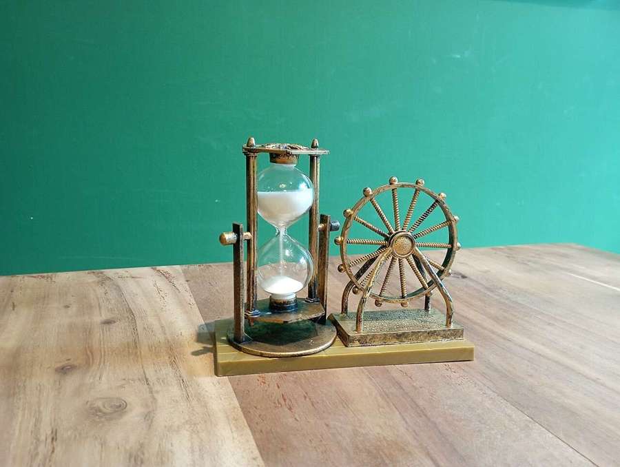 Hourglass with sand running out