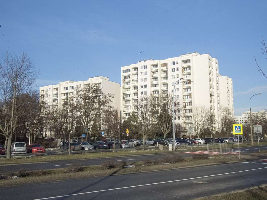 Post-war panel housing blocks on Ursynów - typical Warsaw rental stock