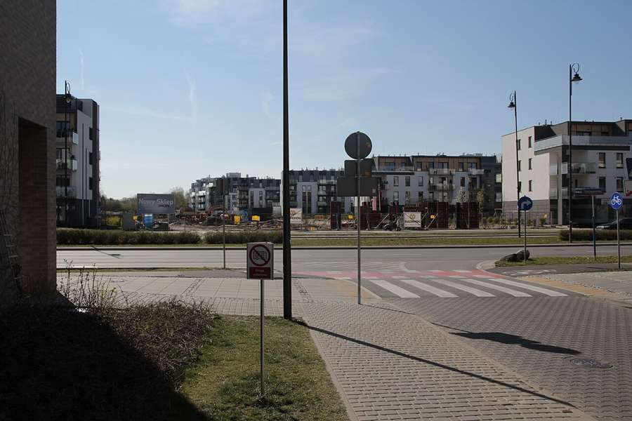 Modern apartment houses in Miasteczko Wilanow, Warsaw