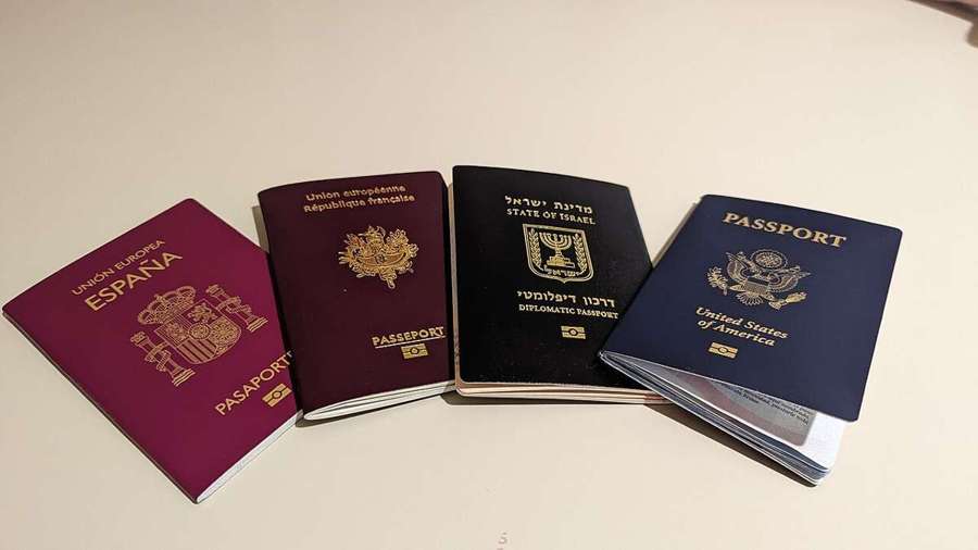 Four different passports