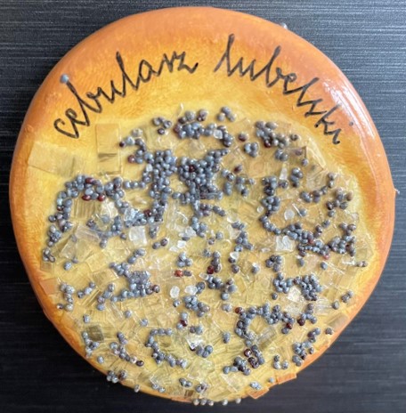 A cebularz lubelski, the region's onion-and-poppyseed flatbread