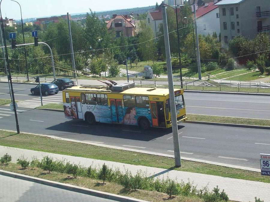 Trolleybus line 153 on Orkana Street in Lublin