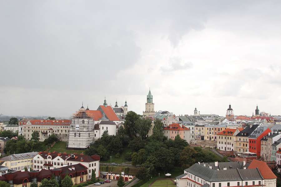 Lublin Old Town panorama seen from the castle tower