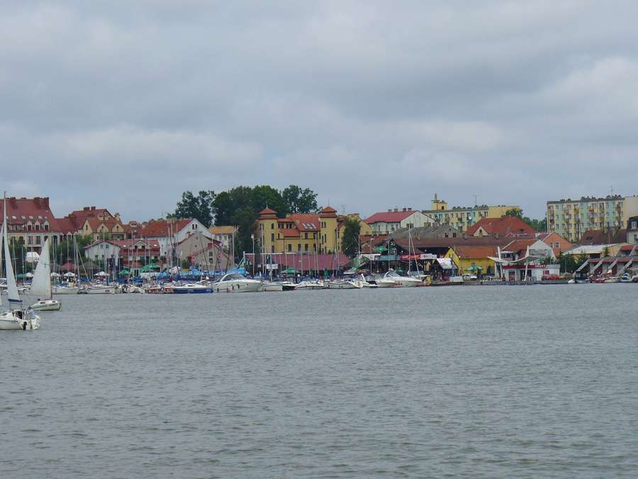 Yachts in the marina at Mikolajki, Masuria's sailing capital