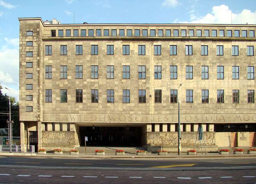 Court building in Warsaw, illustrative