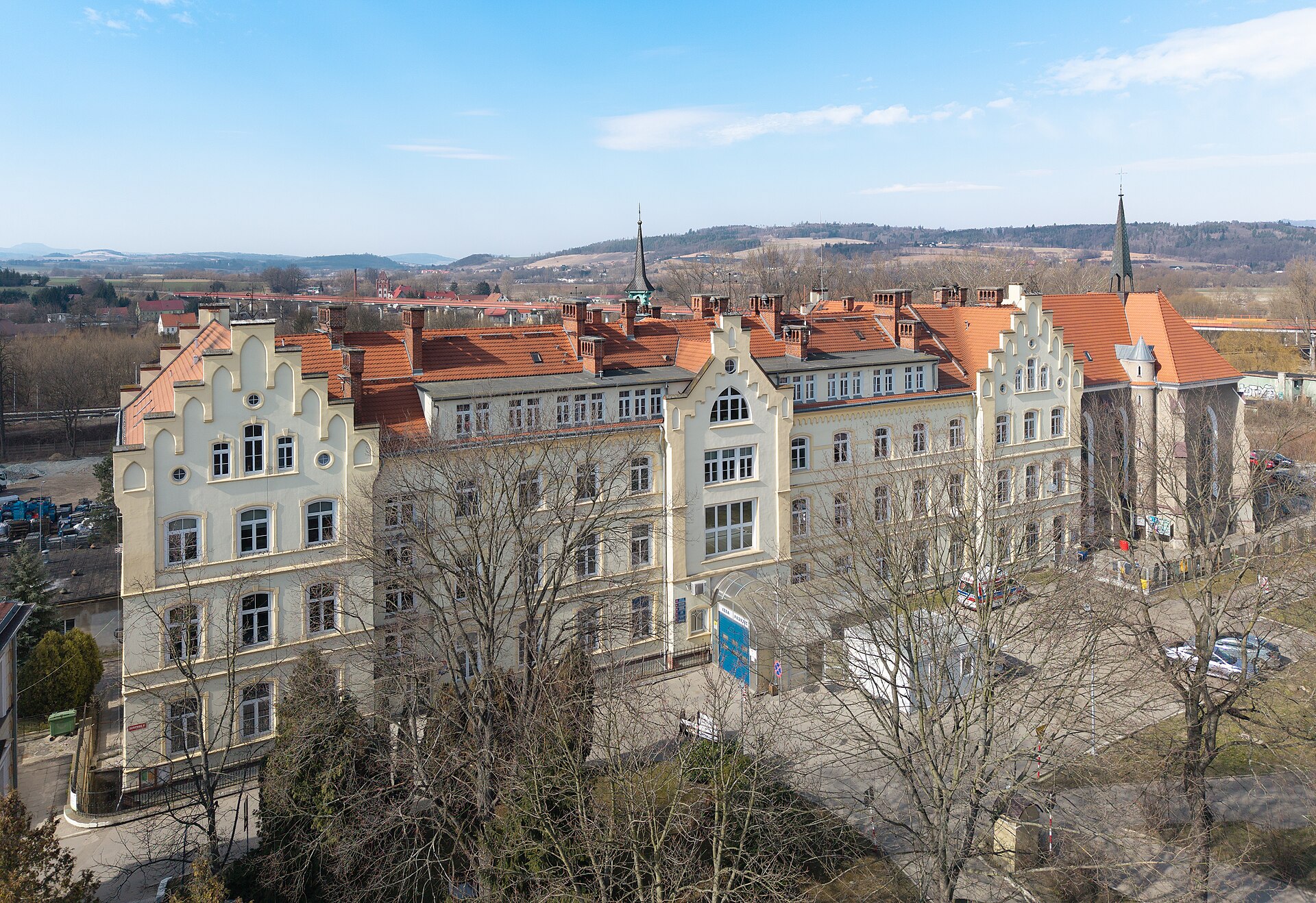 A hospital building in Poland