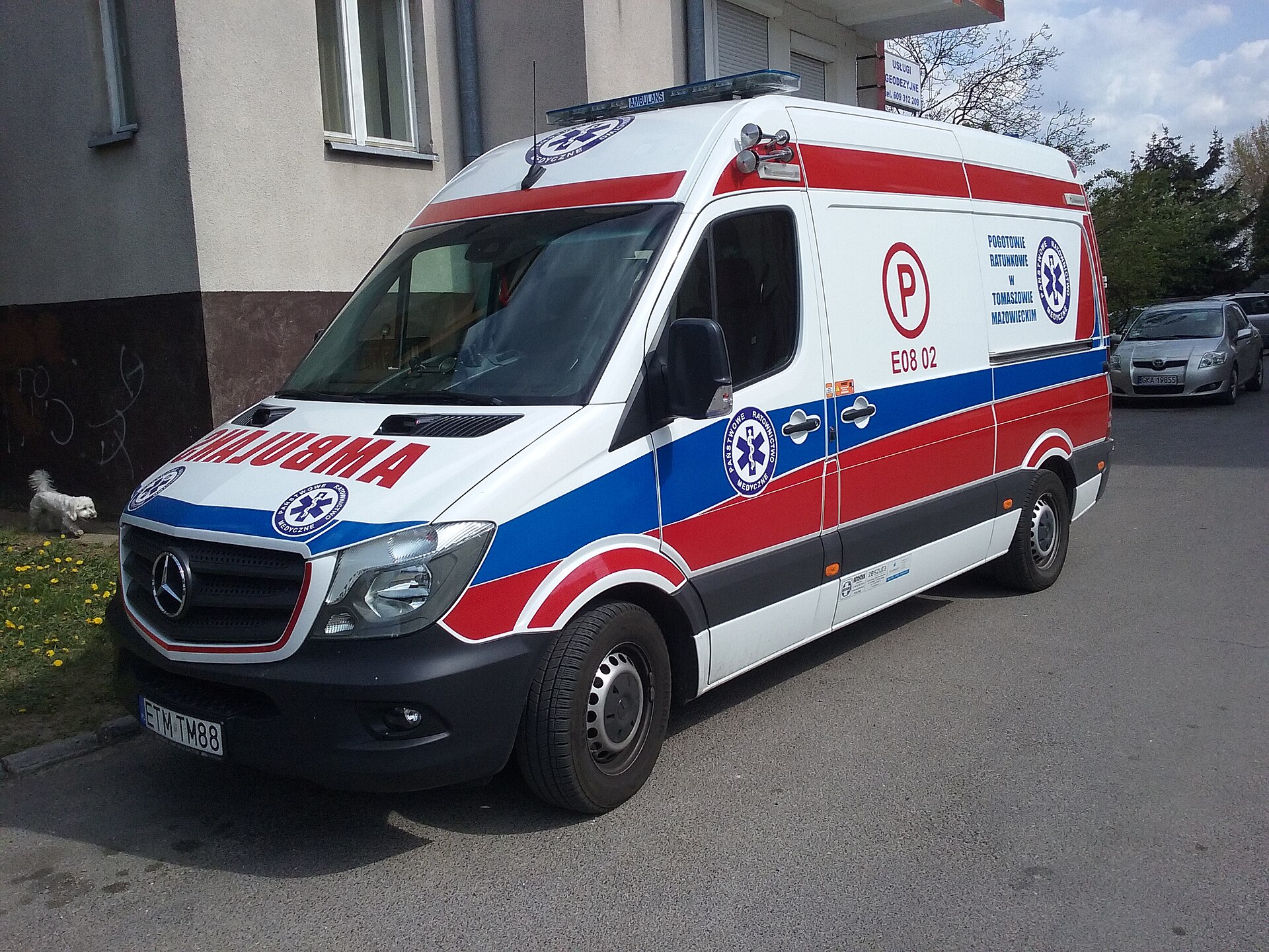A Polish ambulance