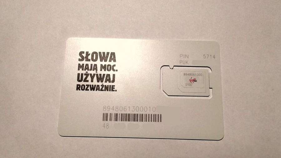 Polish prepaid SIM card