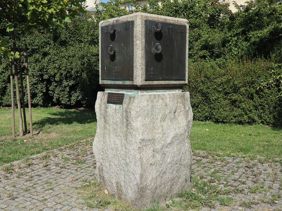 The sundial monument in Warsaw's Park Świętokrzyski, home of the Equality Town fair