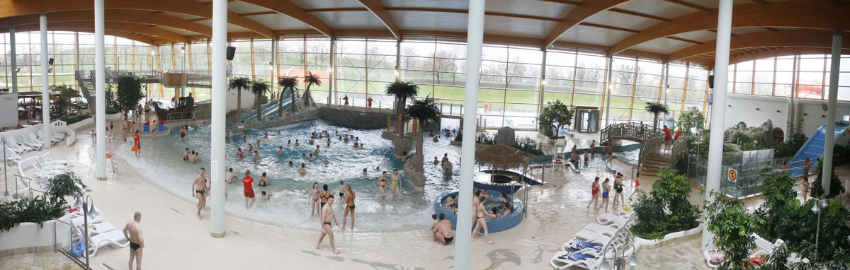 An indoor swimming pool complex - the kind of facility included in Polish sport card networks