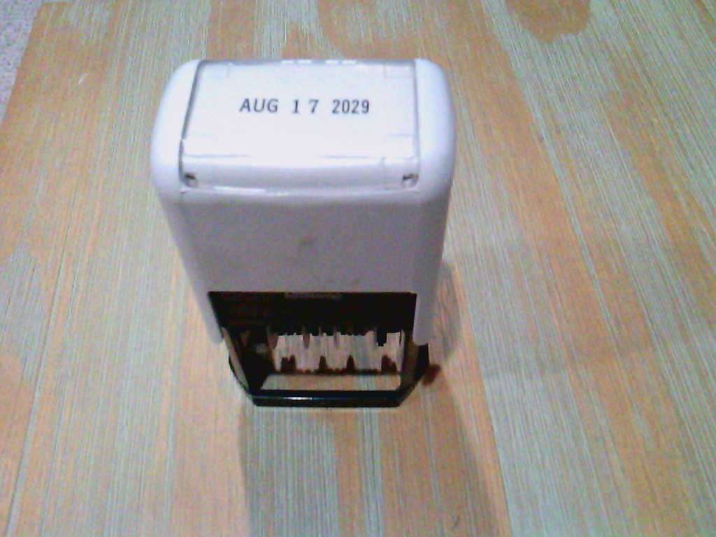 Date ink stamp