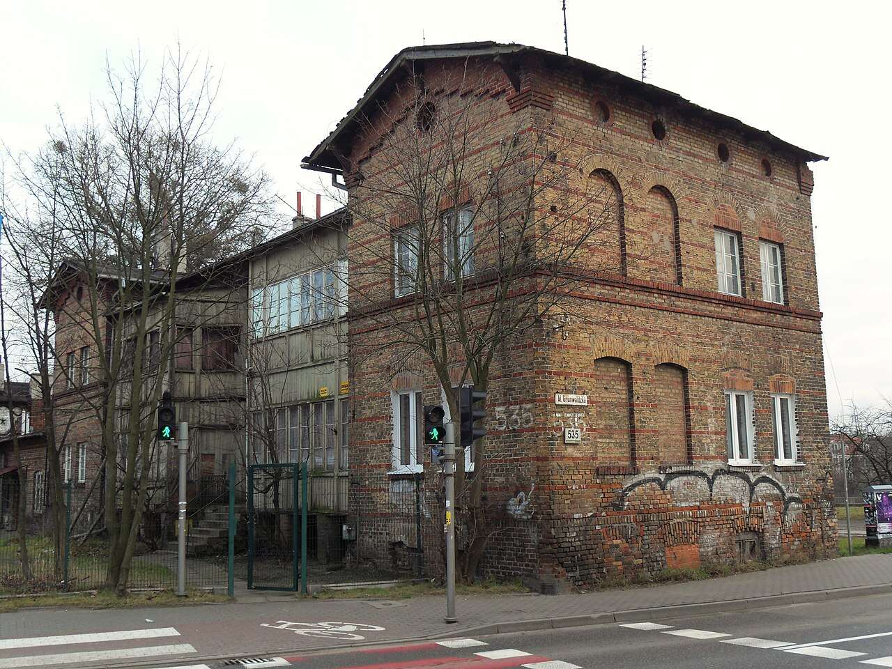 Residential buildings on Grunwaldzka street in Gdańsk