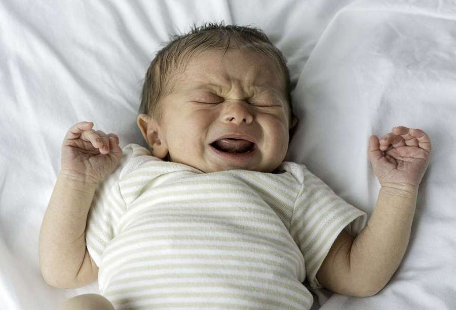 Newborn baby crying