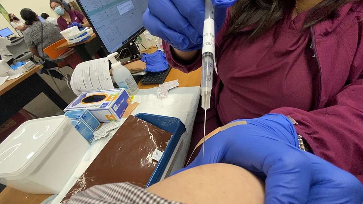 A vaccination session