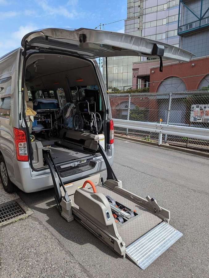 Wheelchair loading system in a van