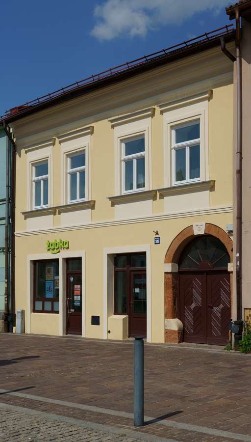 Historic townhouse at Rynek 26 in Olkusz