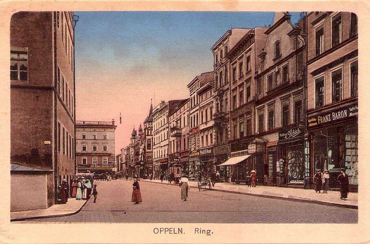 Market Square in Opole, eastern frontage