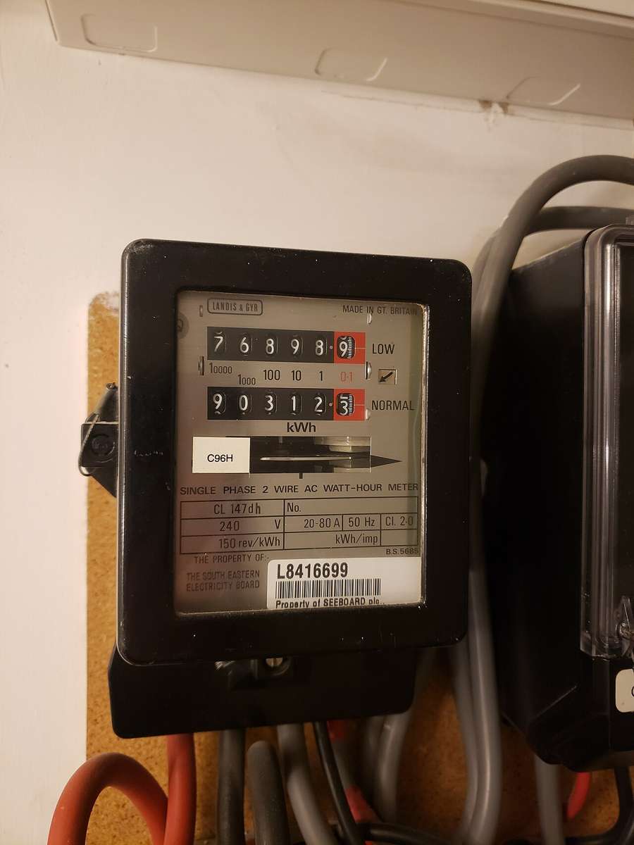 Illustrative photo of an electricity meter