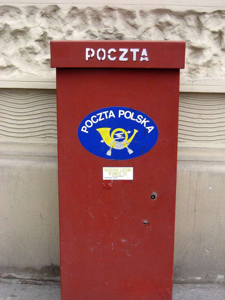 A Polish postbox in Kraków