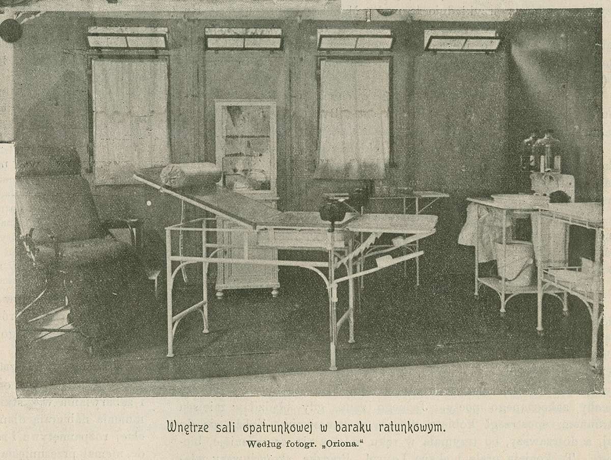 Historic Warsaw ambulance station dressing room