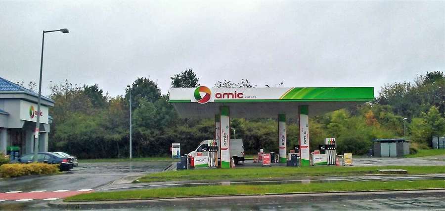 Petrol station in Łódź, Poland
